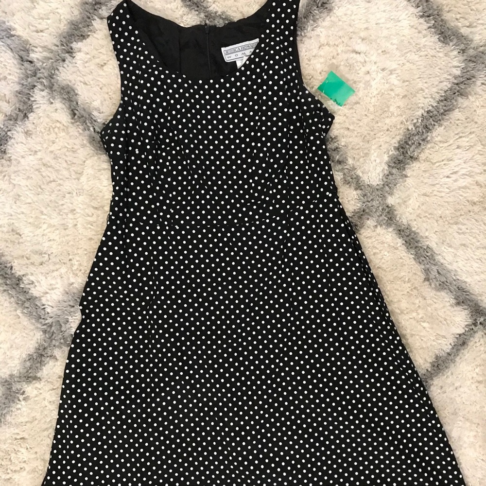Black and White Polka Dot Dress